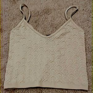 Beige Crop Top